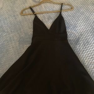 Black Fit and Flare Cocktail Dress